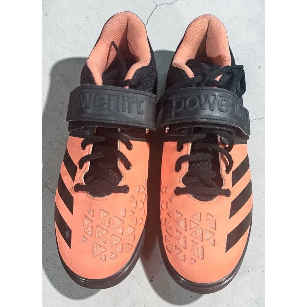 Adidas Shoes Women’s Size 8 Powerlift 3 AQ3333 Sunglow Black Weightlifting